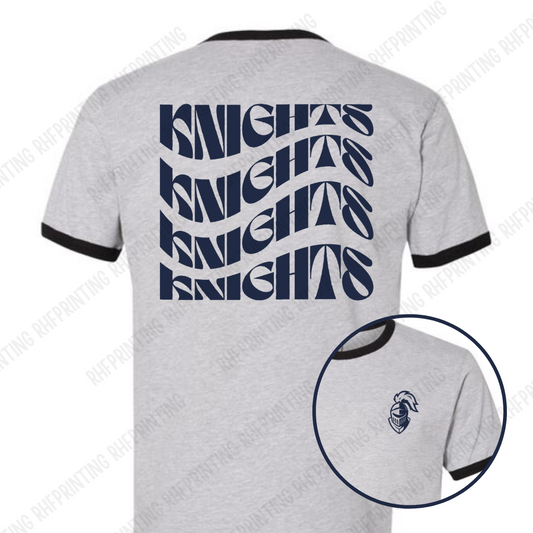 Knights Adult Ringer Tee