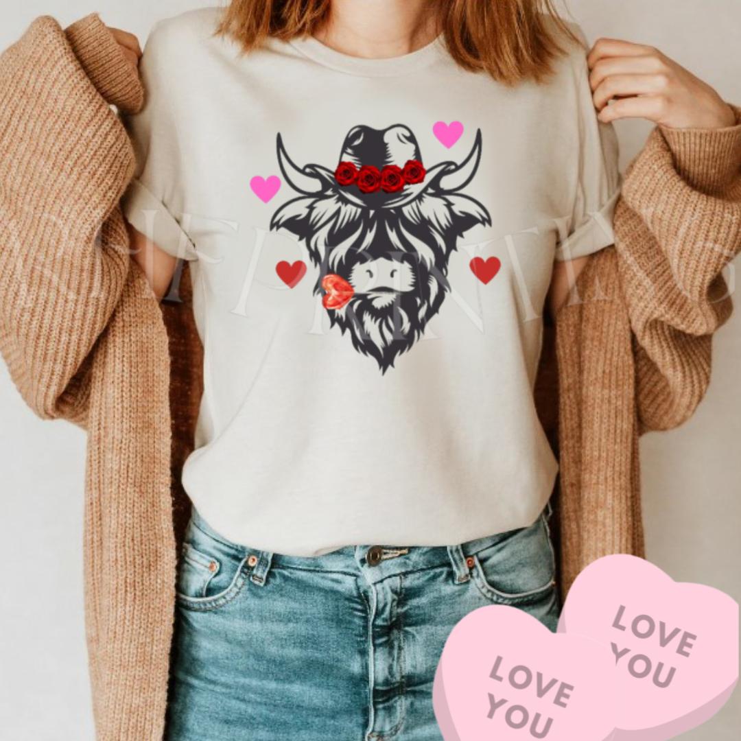 Lollipop Cowboy Cow Tee