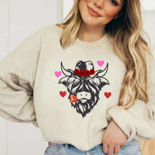 Lollipop Cowboy Cow Sweatshirt