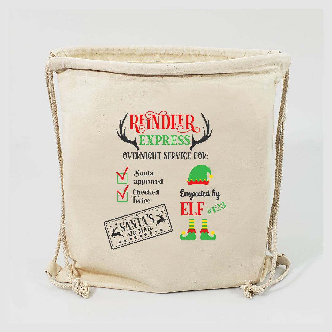 Reindeer Express Gift Sack