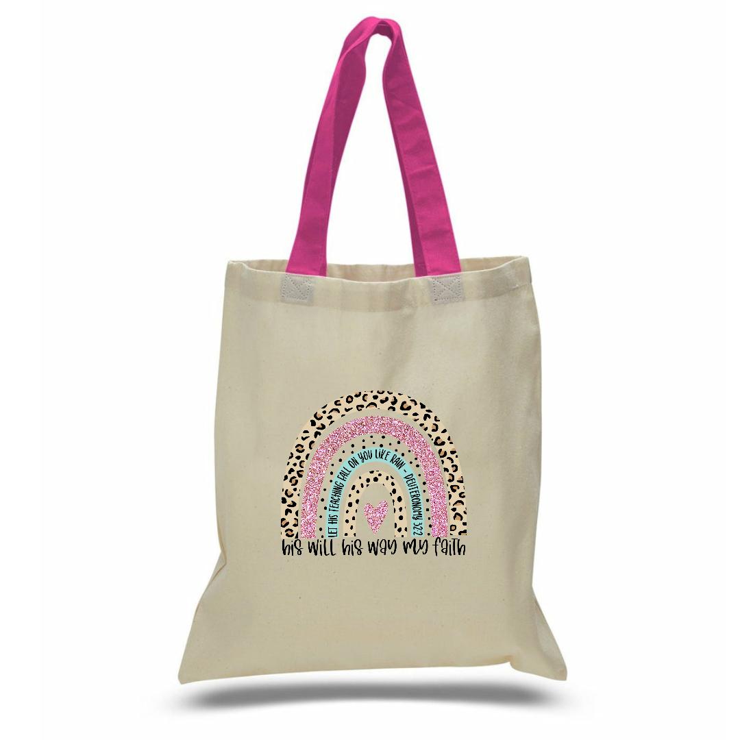 Faith Base Canvas/Color Handle Totes