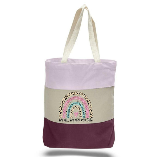 Faith Based Tri-color Totes