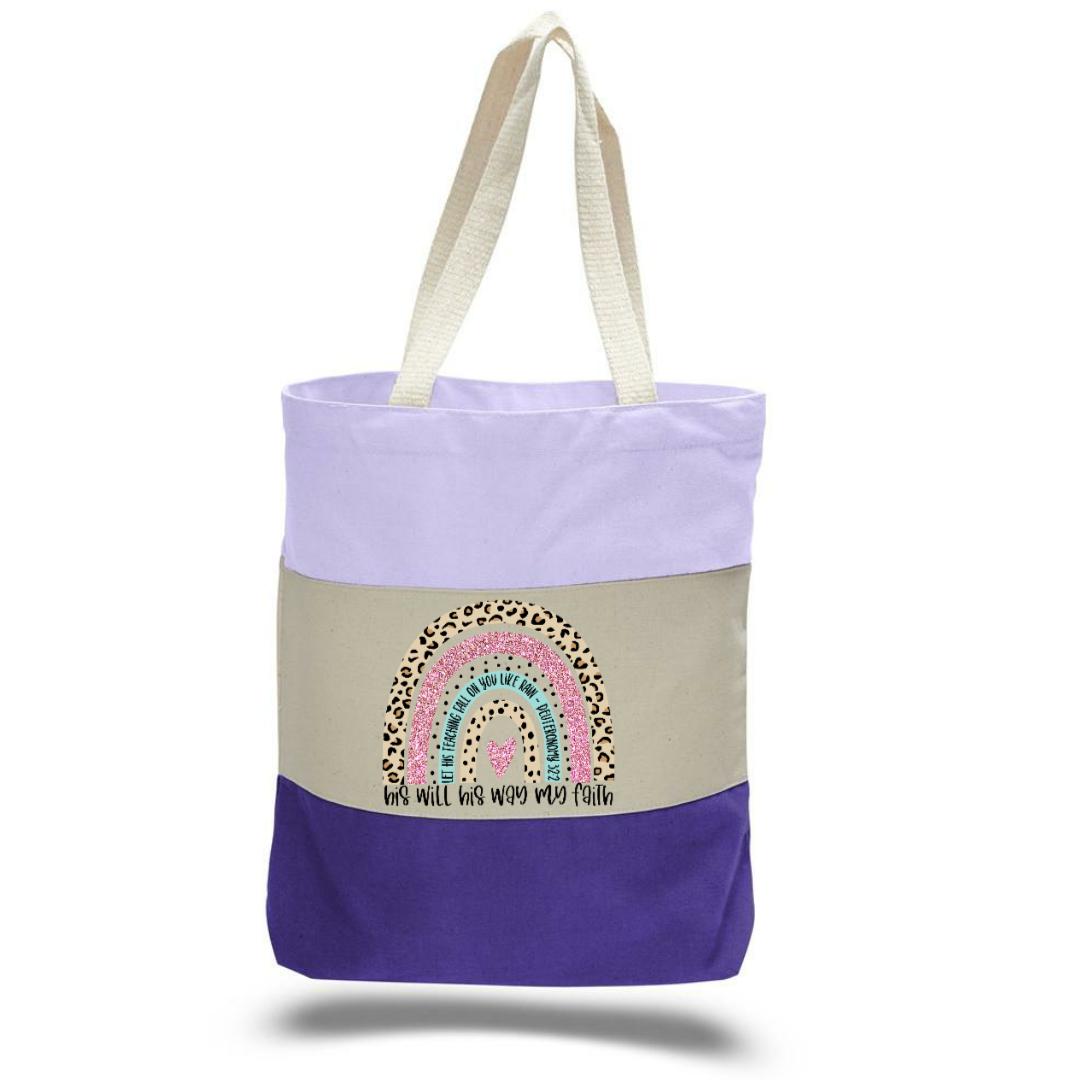 Faith Based Tri-color Totes