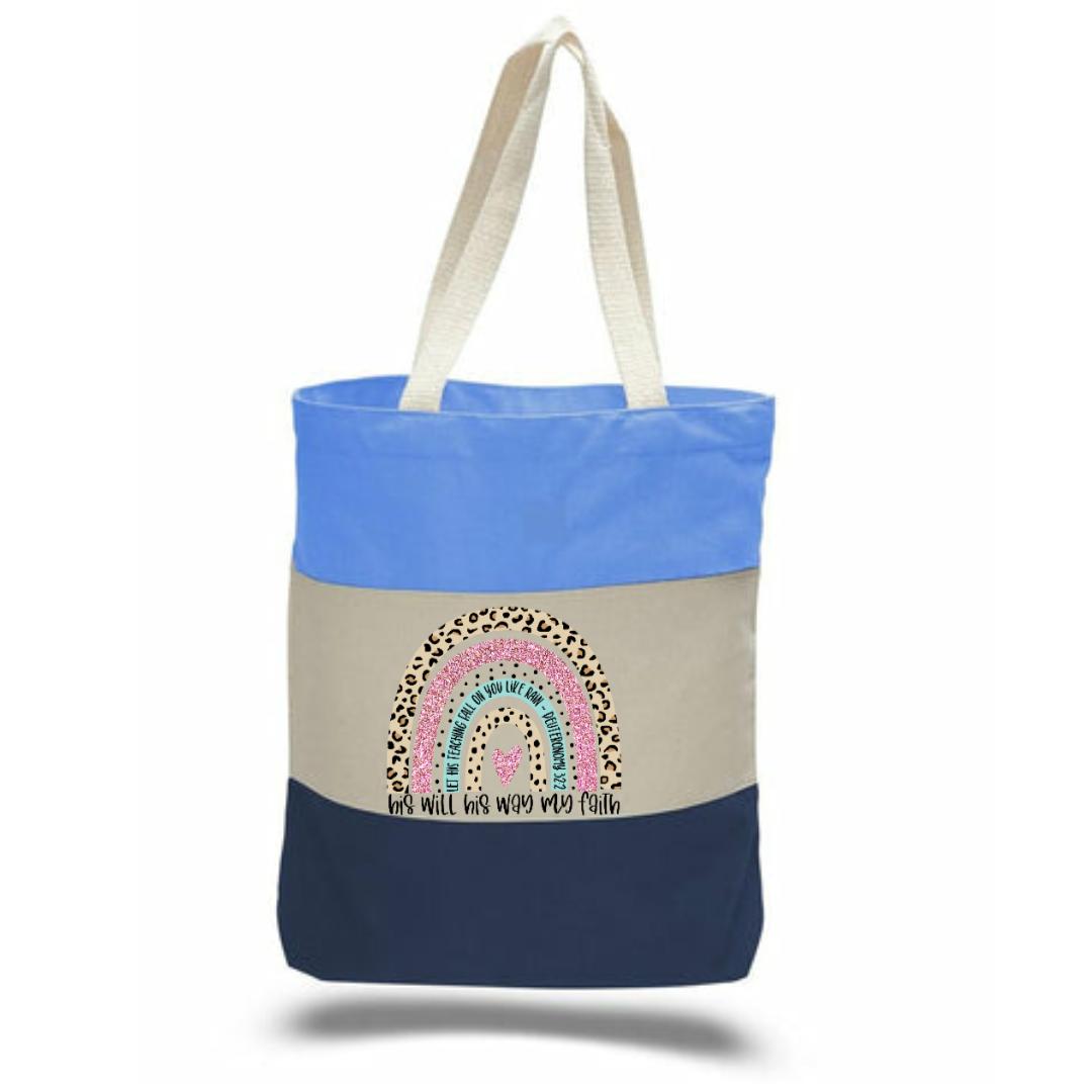 Faith Based Tri-color Totes