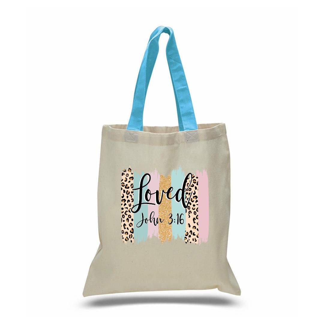 Faith Base Canvas/Color Handle Totes