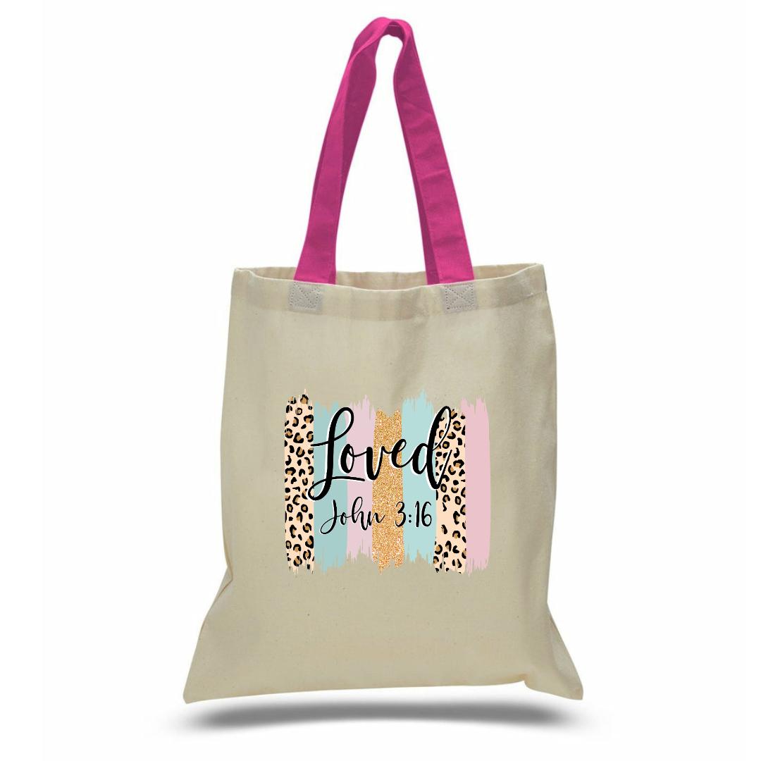 Faith Base Canvas/Color Handle Totes