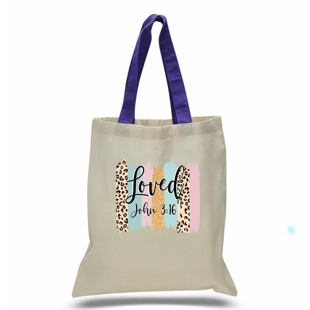 Faith Base Canvas/Color Handle Totes