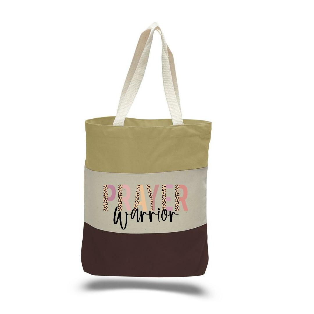 Faith Based Tri-color Totes