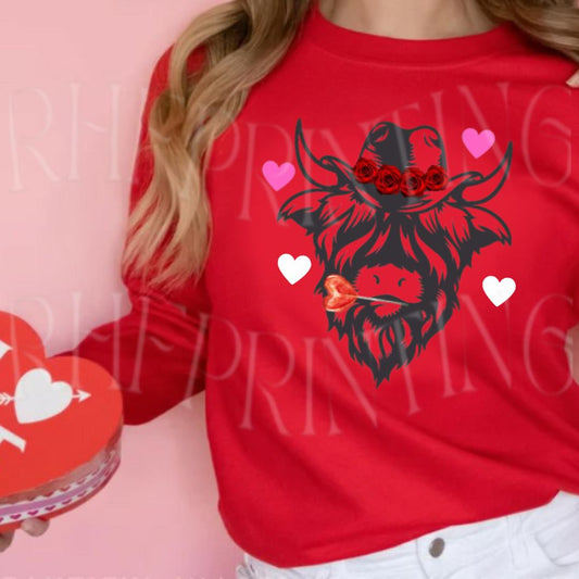 Lollipop Cowboy Cow Tee