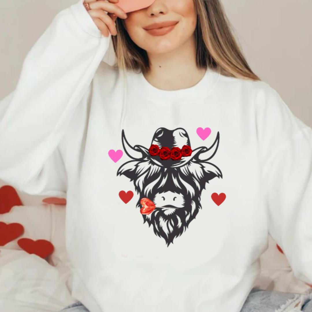 Lollipop Cowboy Cow Sweatshirt